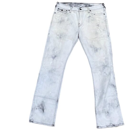 True Religion Jeans Size 36 RICKY White/Gray - Picture 6 of 7